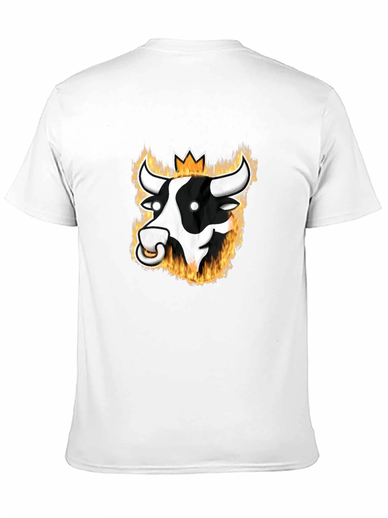 Flaming Bull Graphic Tee - Black T-Shirt