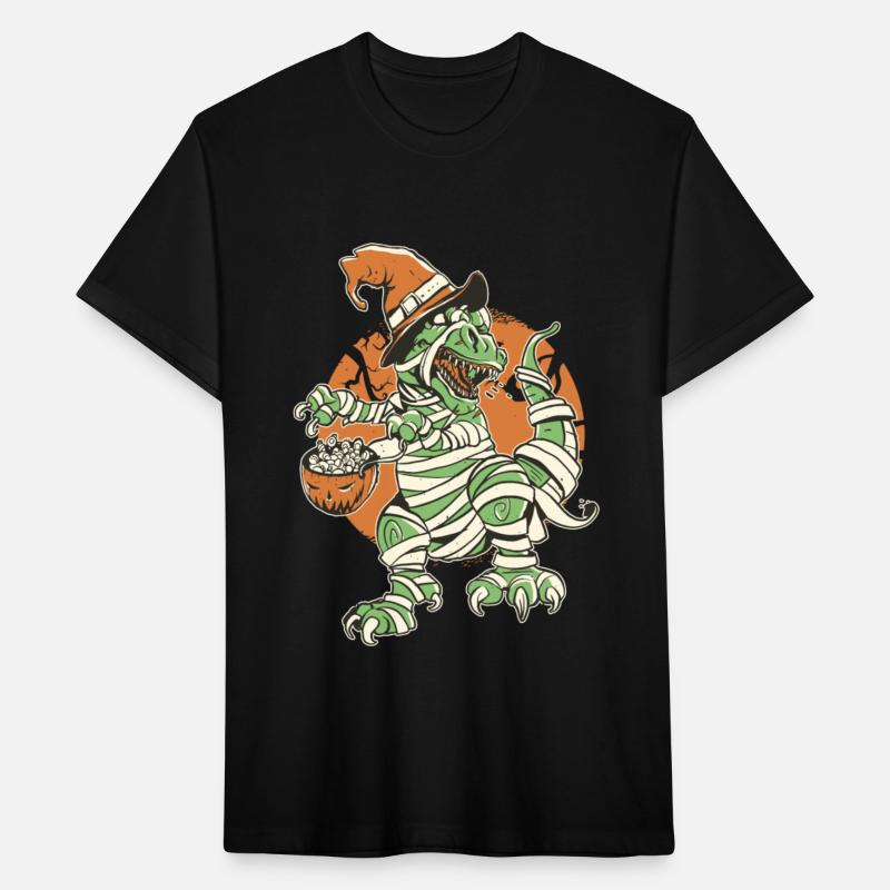 Halloween t-rex mummy
