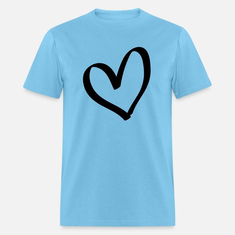 Hand drawn comic heart -love lover girlfriend cute