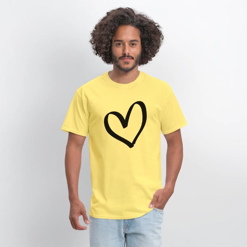 Hand drawn comic heart -love lover girlfriend cute