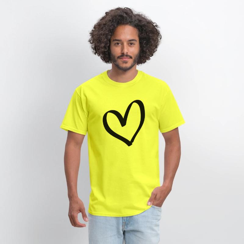 Hand drawn comic heart -love lover girlfriend cute