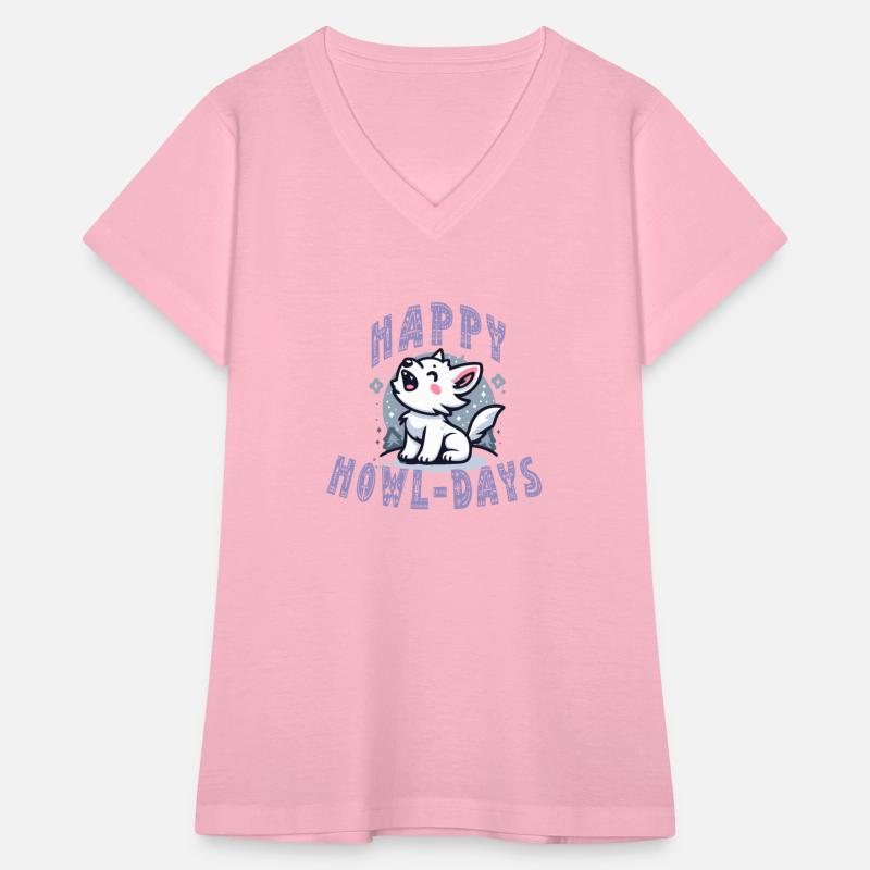 Happy Howl-days Christmas Wolf