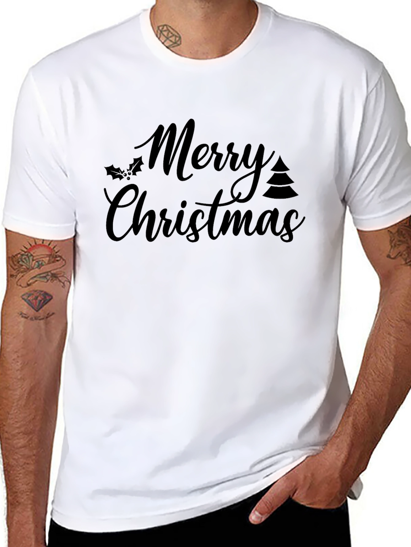 Merry Christmas Graphic T-Shirt Holiday Tee