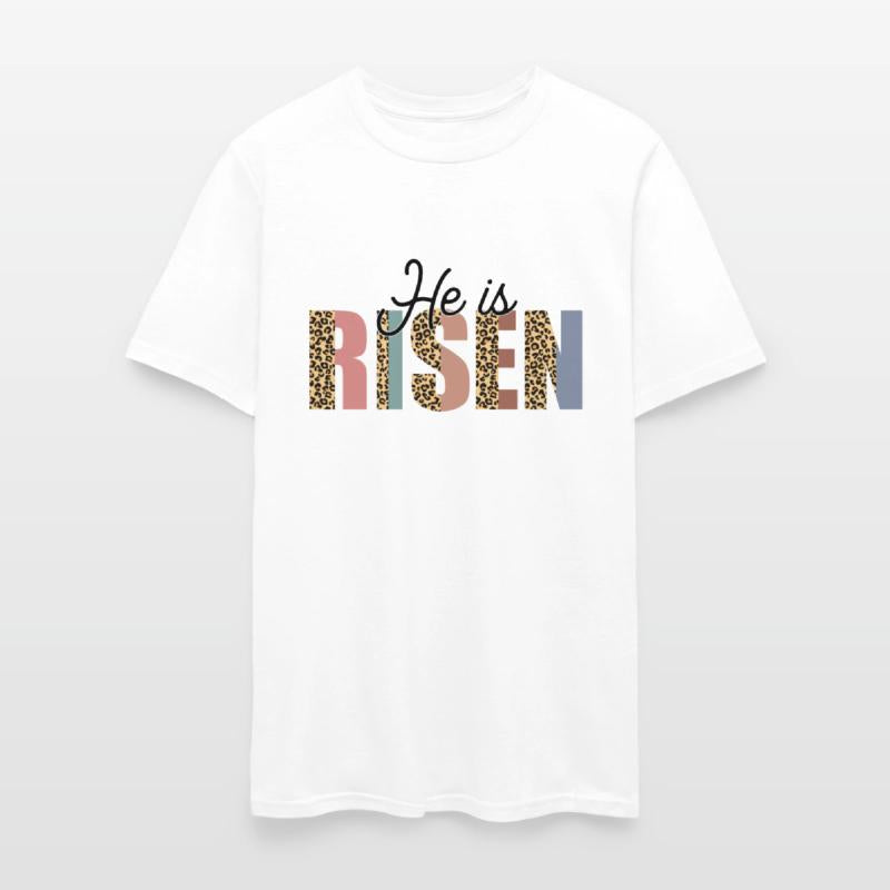 He Is Risen Easter Leopard Multi Colored Easter