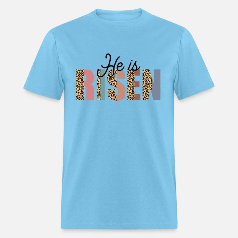 He Is Risen Easter Leopard Multi Colored Easter