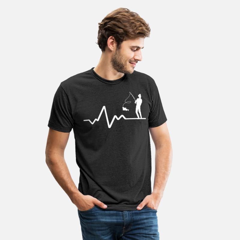 Heartbeat Line With Hobby Fisherman White Design