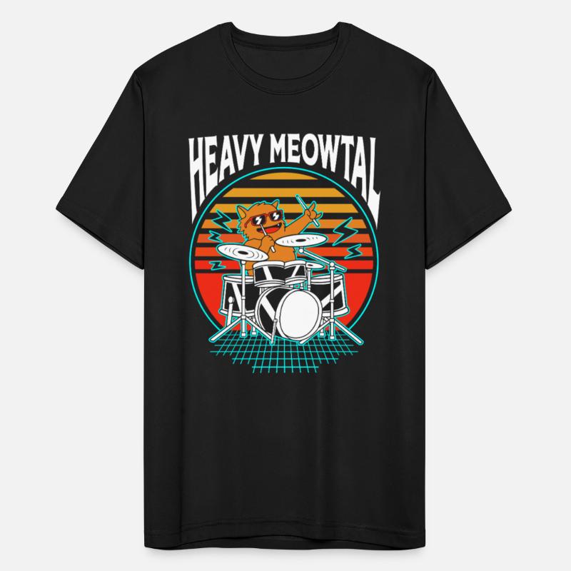 Heavy Metal Cat Drummer
