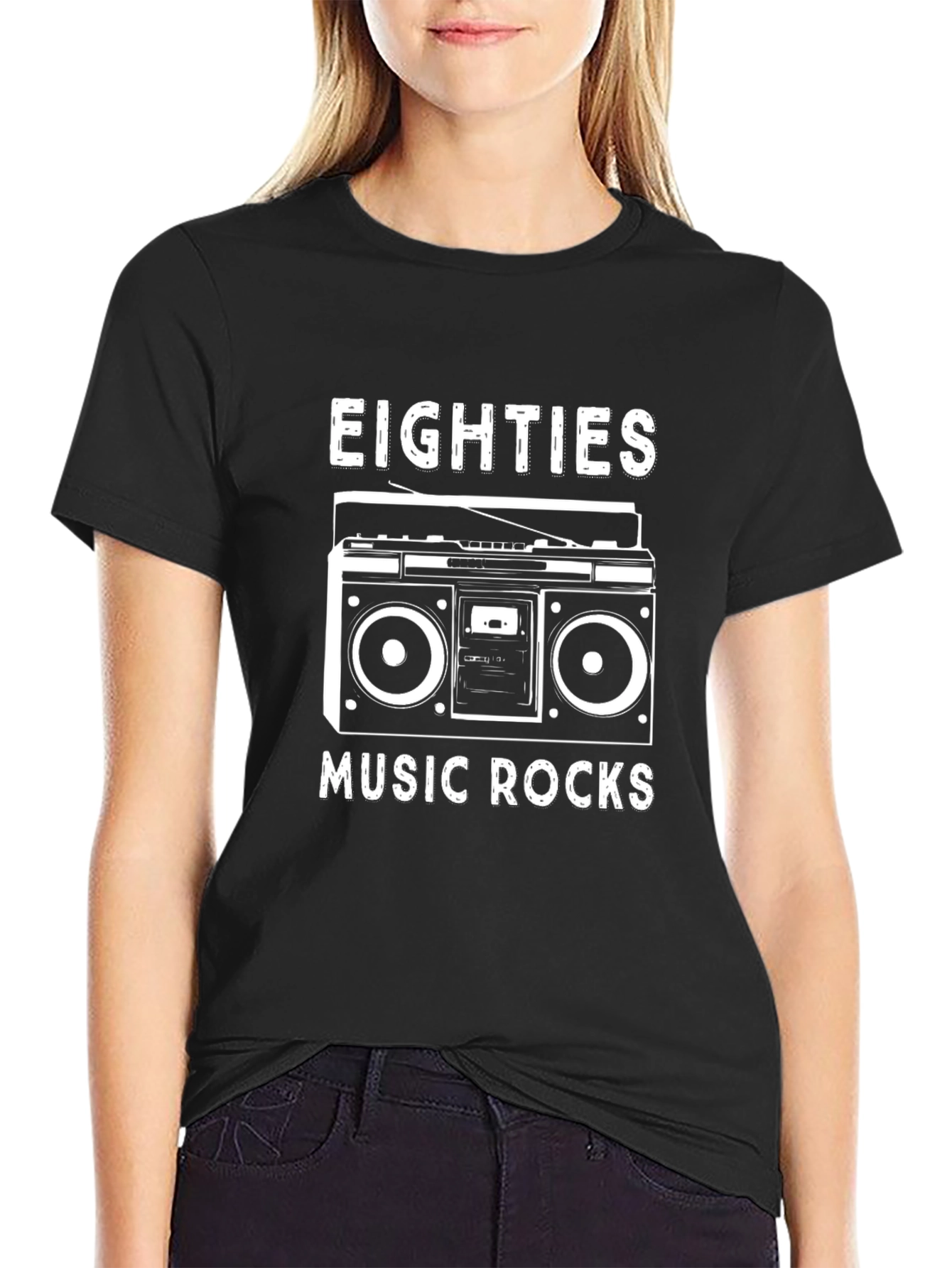 Eighties Music Rocks Graphic Tee