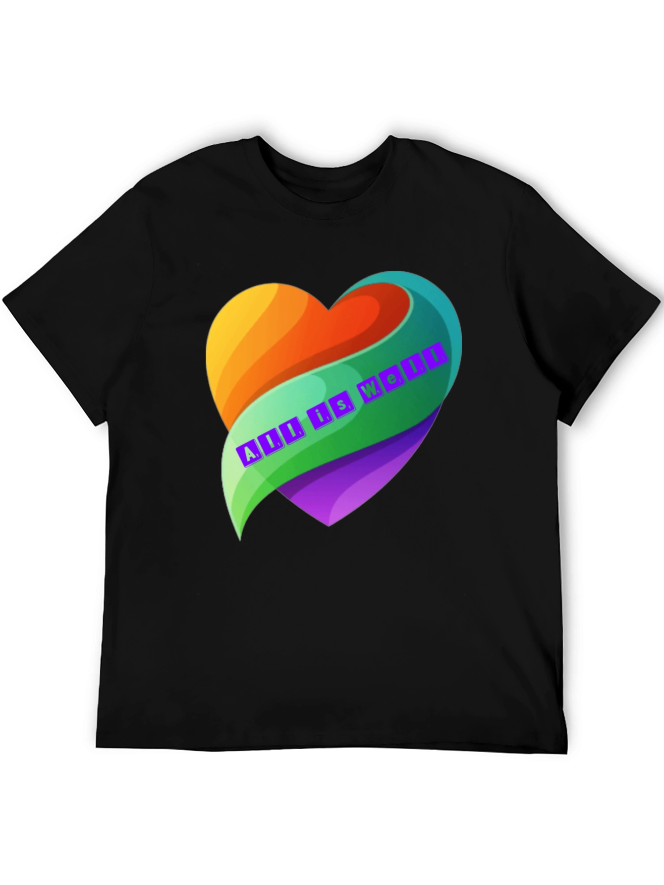 All is Well Heart Graphic T-Shirt