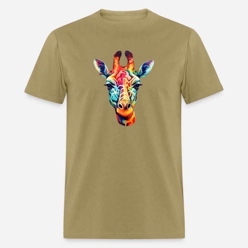High Fashion Safari Giraffe in Psychedelic colors