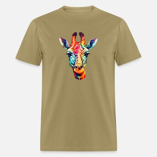 High Fashion Safari Giraffe in Psychedelic colors