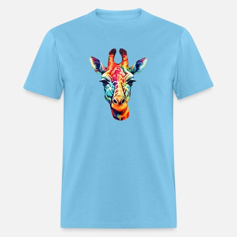 High Fashion Safari Giraffe in Psychedelic colors