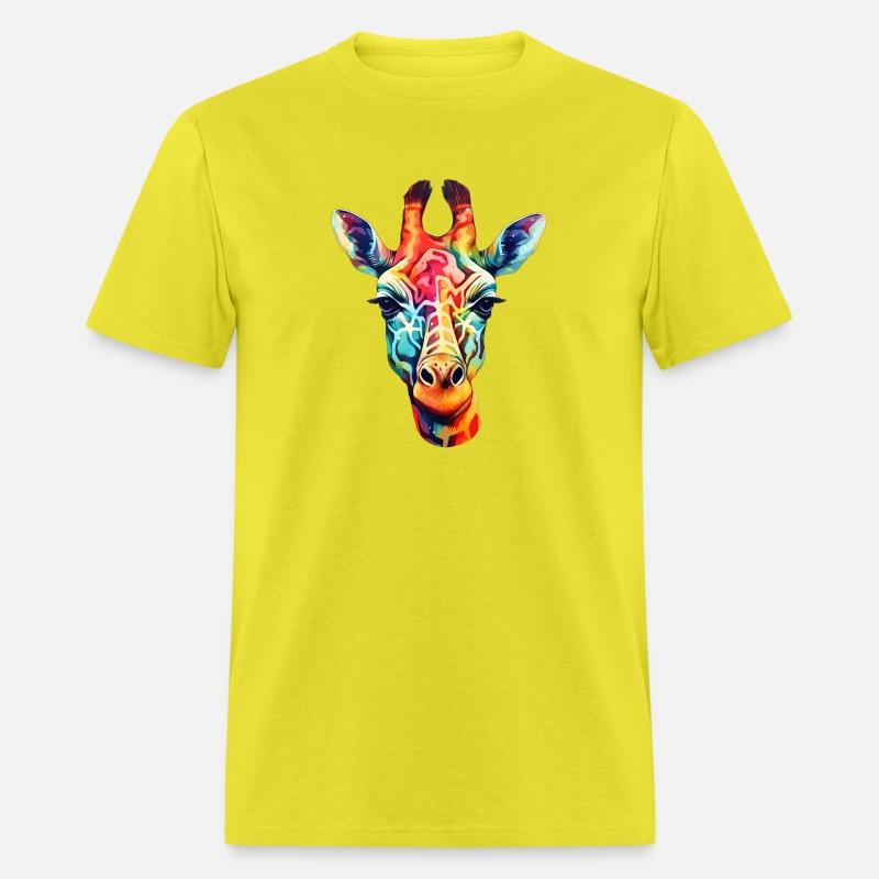 High Fashion Safari Giraffe in Psychedelic colors
