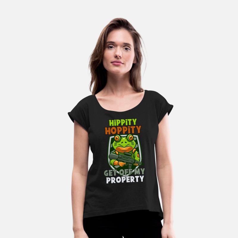 Hippity Hoppity Get Off My Property graphic - Frog