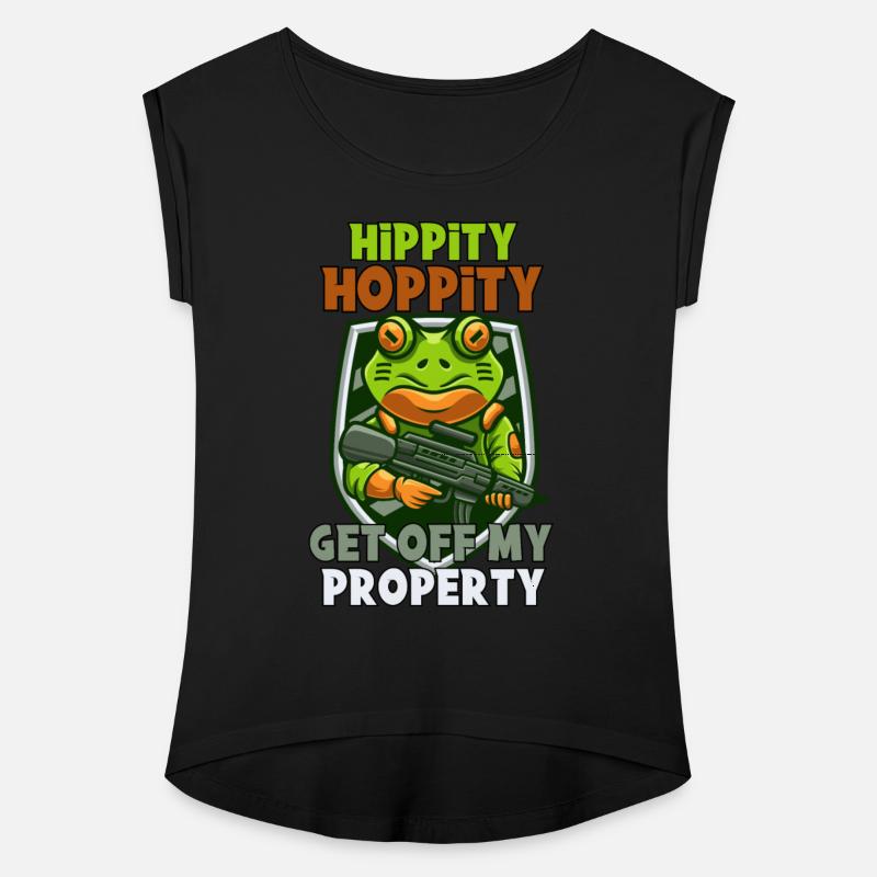 Hippity Hoppity Get Off My Property graphic - Frog