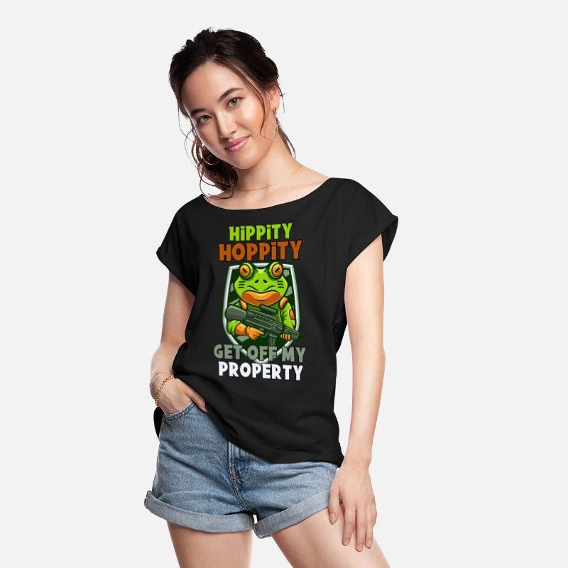 Hippity Hoppity Get Off My Property graphic - Frog