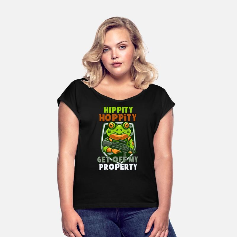 Hippity Hoppity Get Off My Property graphic - Frog