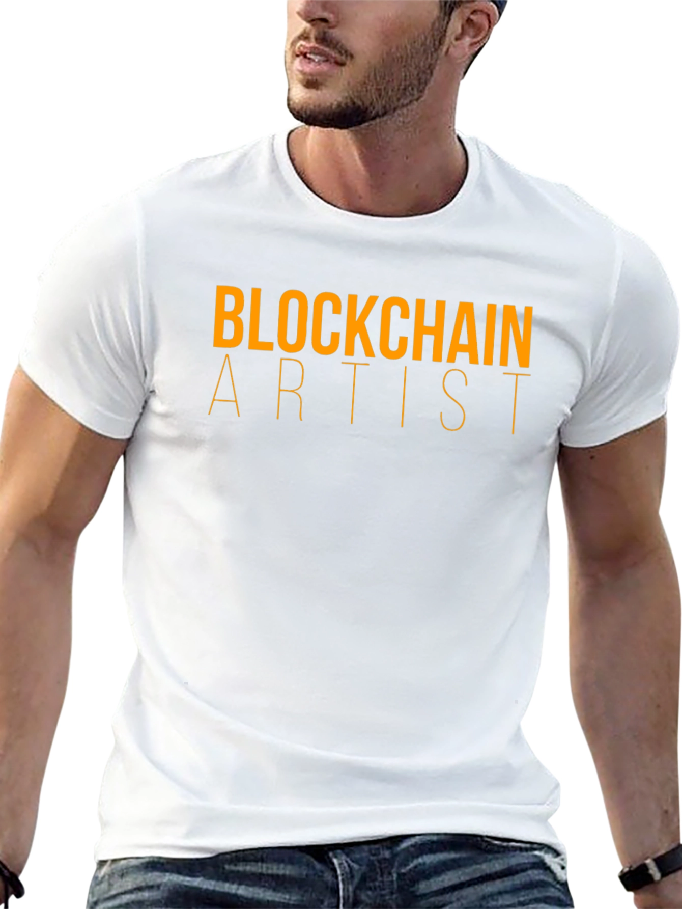 Blockchain Artist Graphic T-Shirt - Black