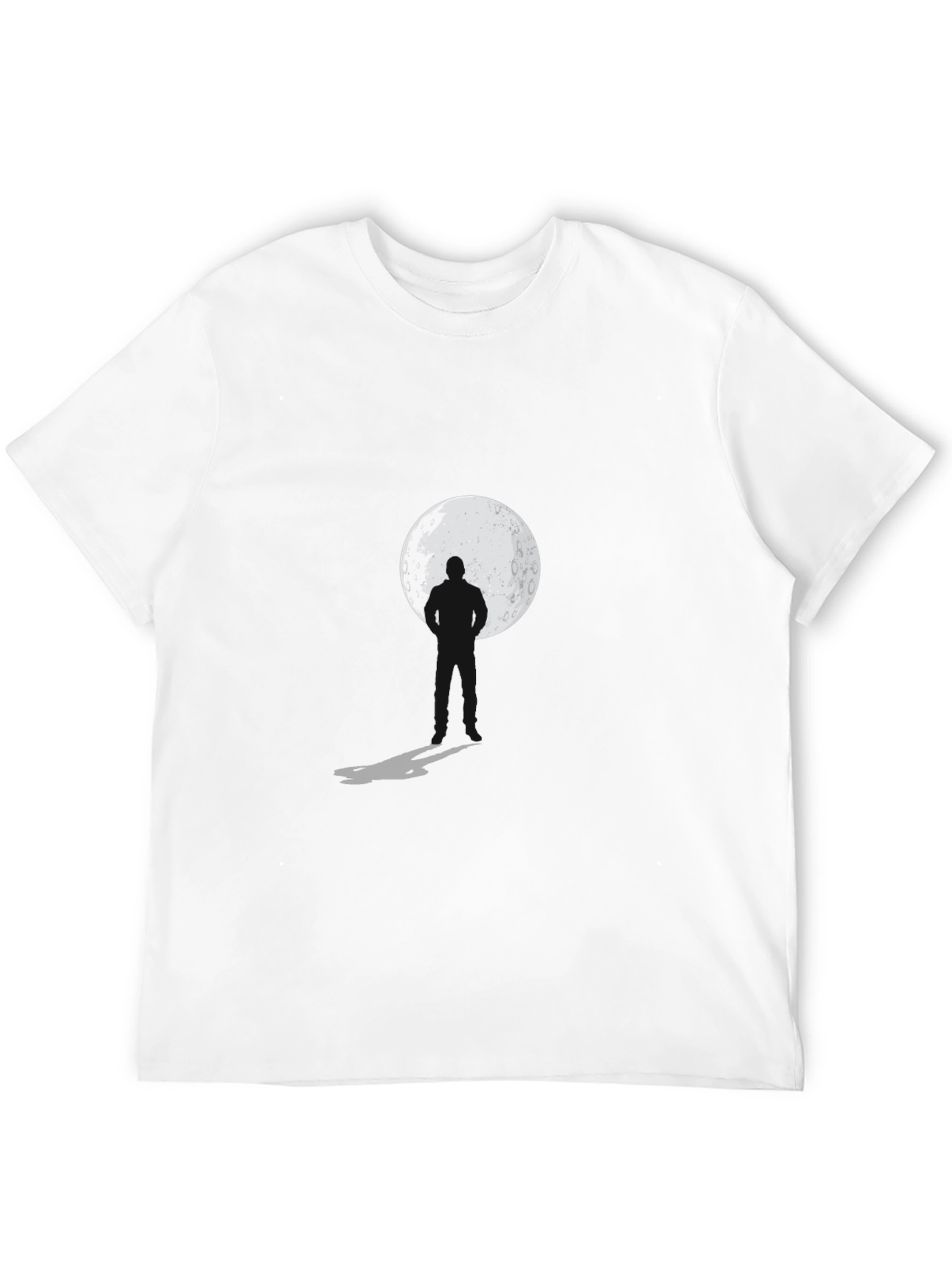 Silhouette Moon Graphic Black T-Shirt