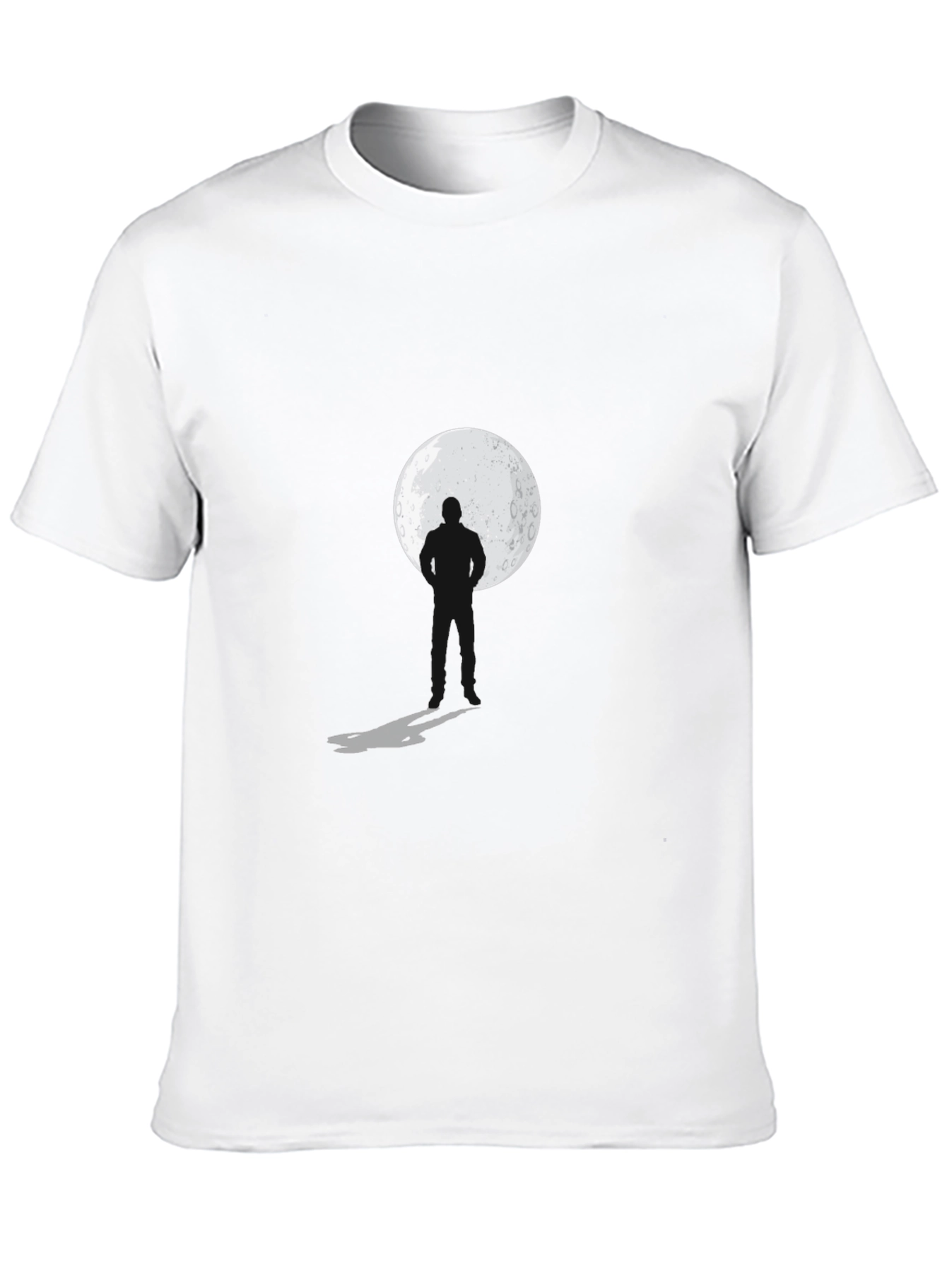 Silhouette Moon Graphic Black T-Shirt