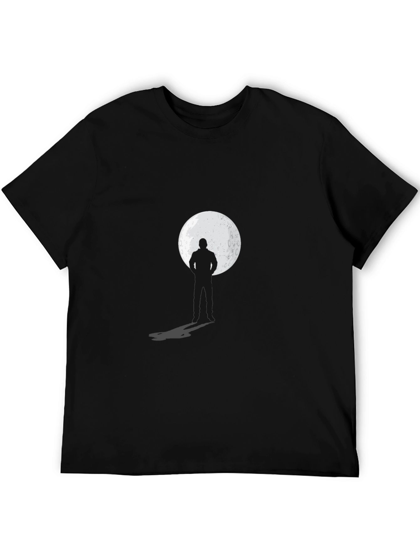 Silhouette Moon Graphic Black T-Shirt