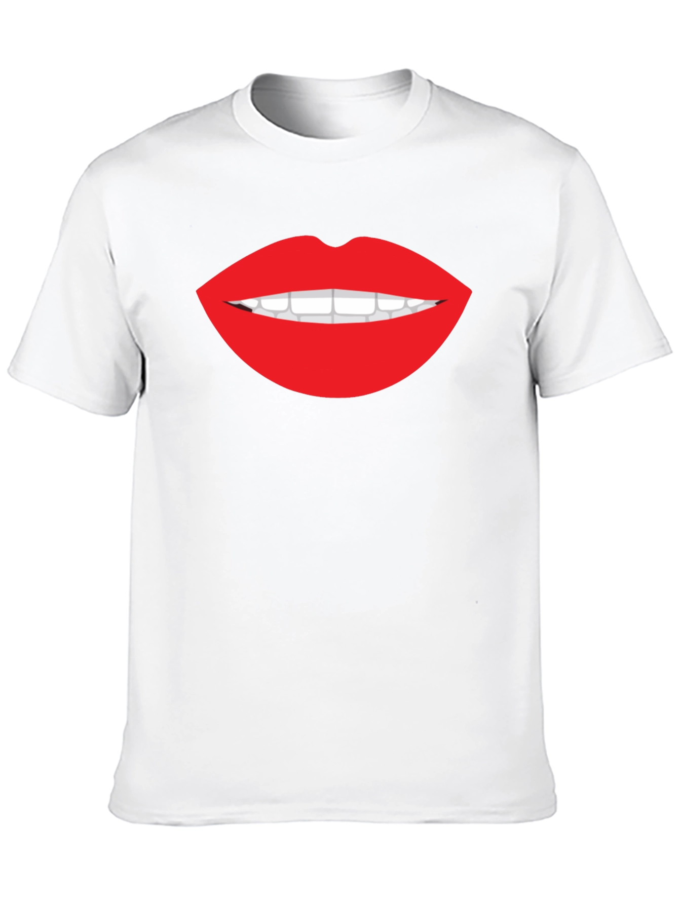 Bold Lip Graphic Tee - Stylish Black T-Shirt