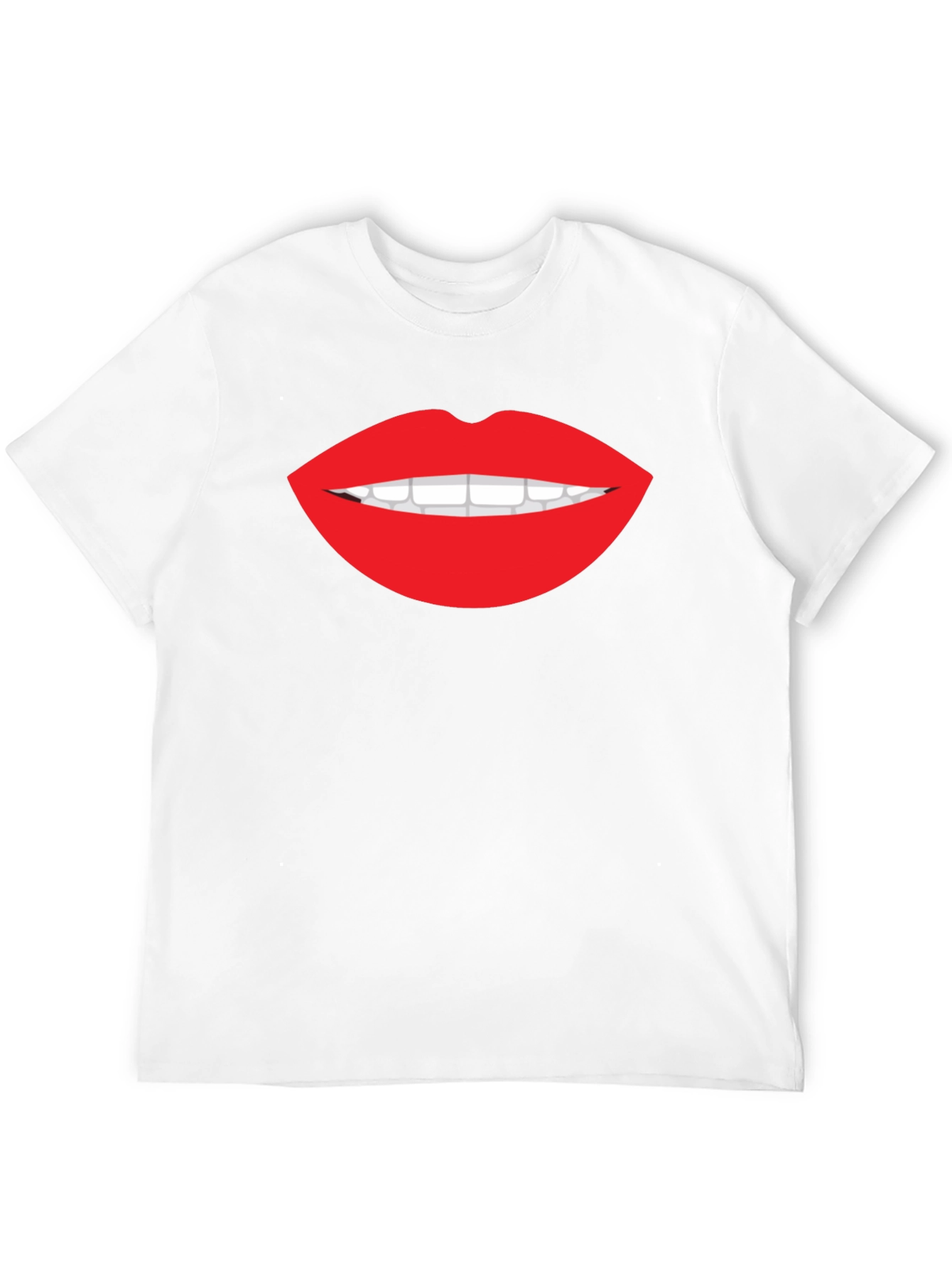 Bold Lip Graphic Tee - Stylish Black T-Shirt