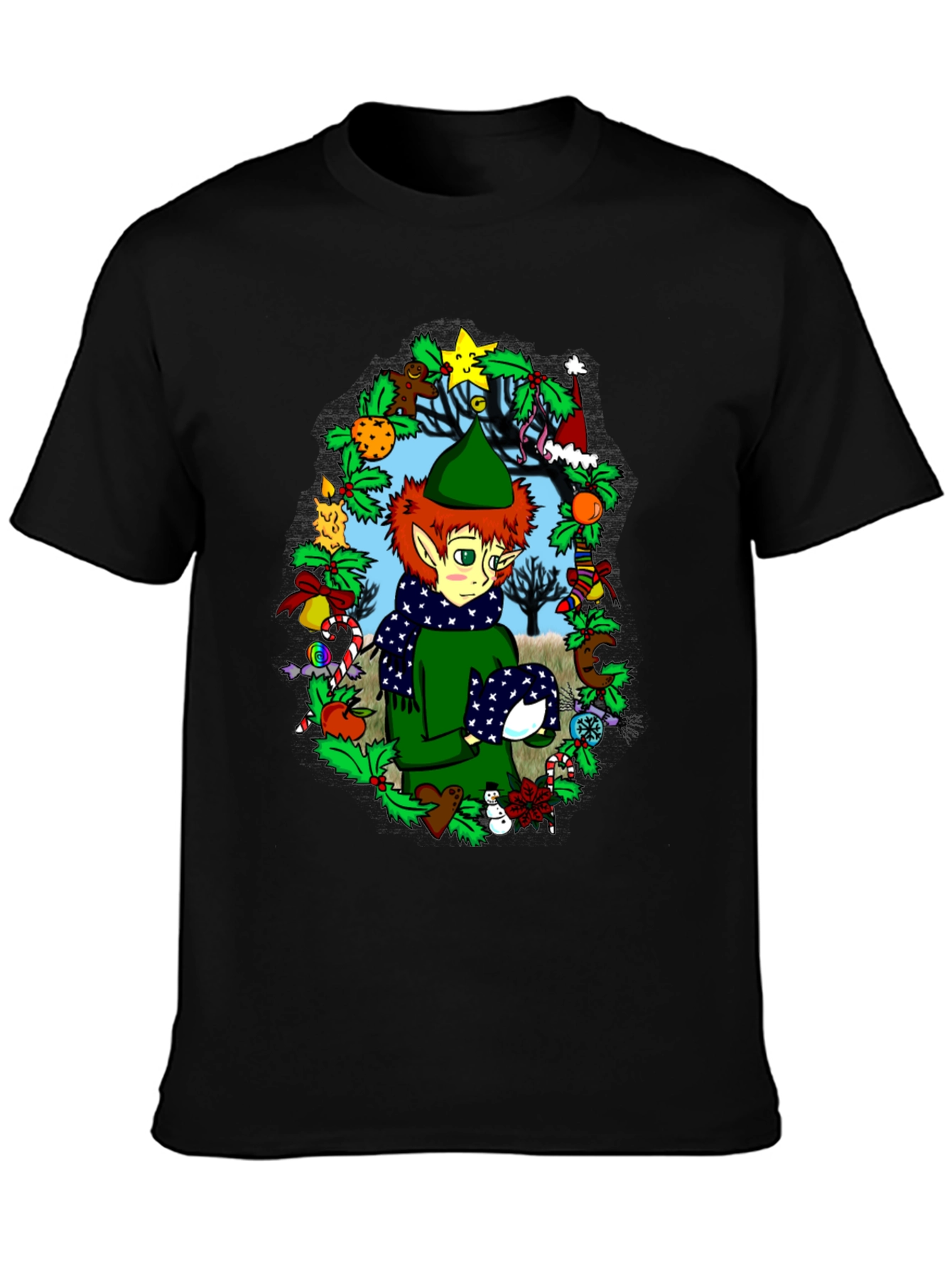 Festive Elf Christmas T-Shirt