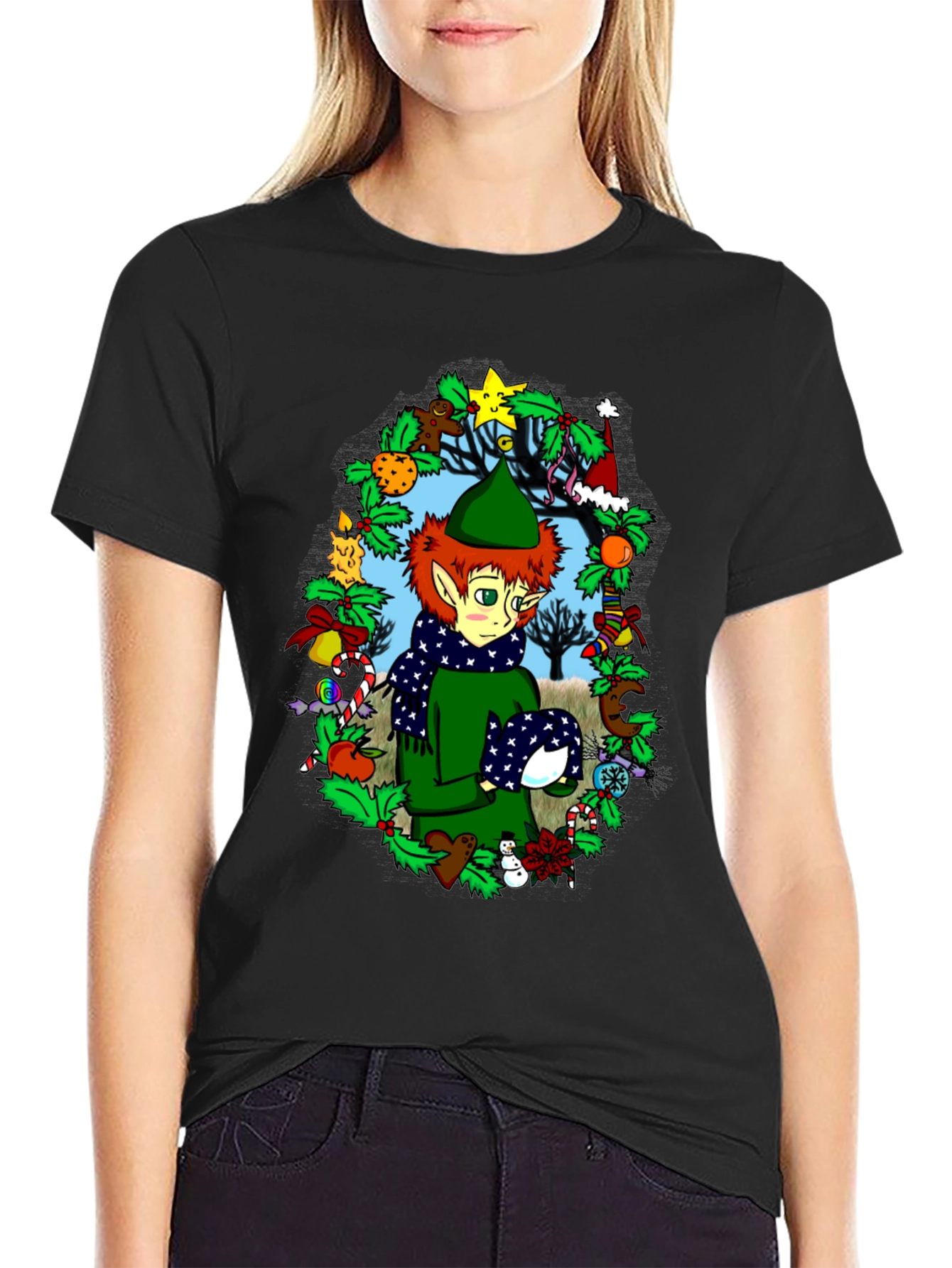Festive Elf Christmas T-Shirt