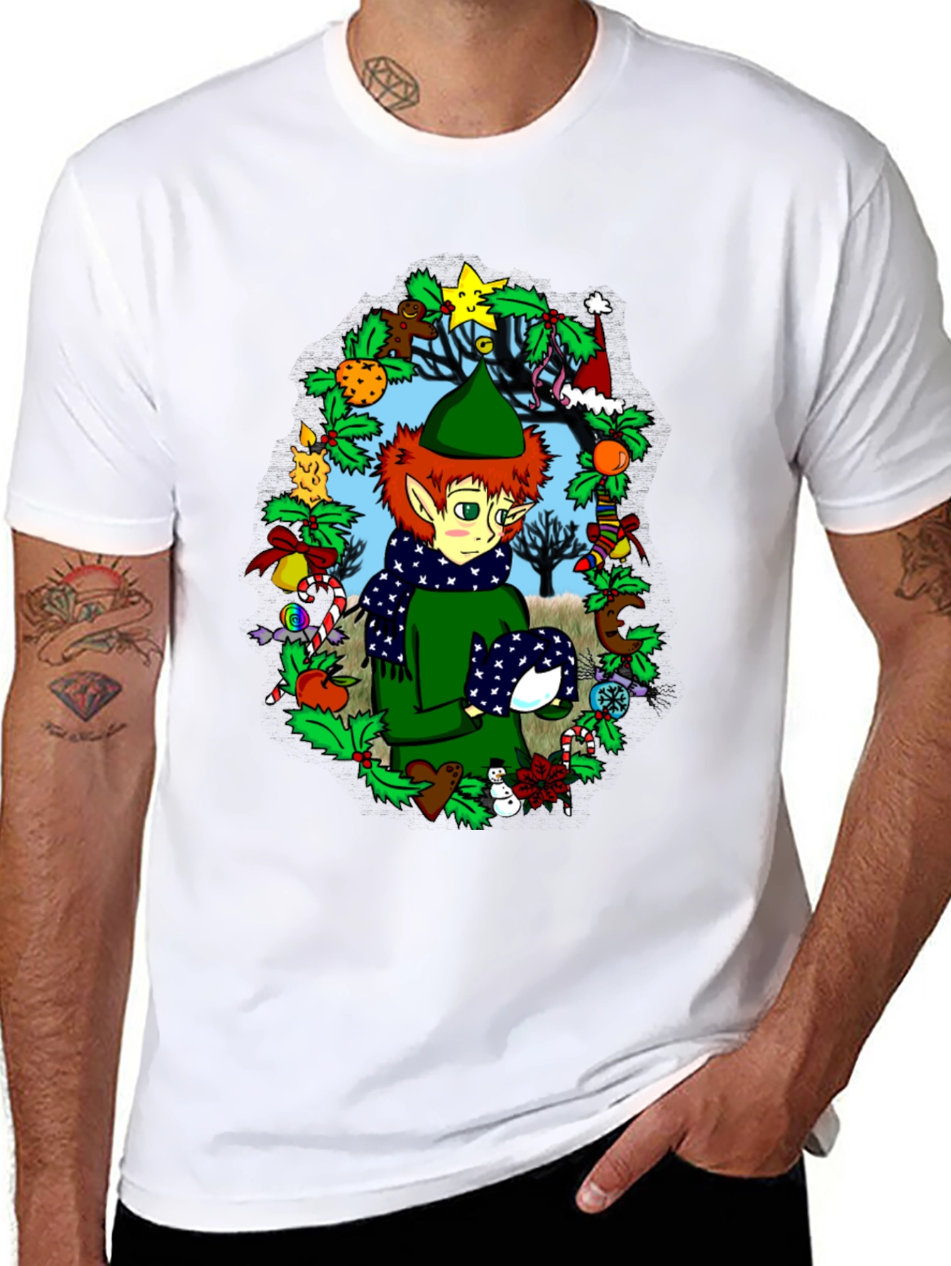 Festive Elf Christmas T-Shirt