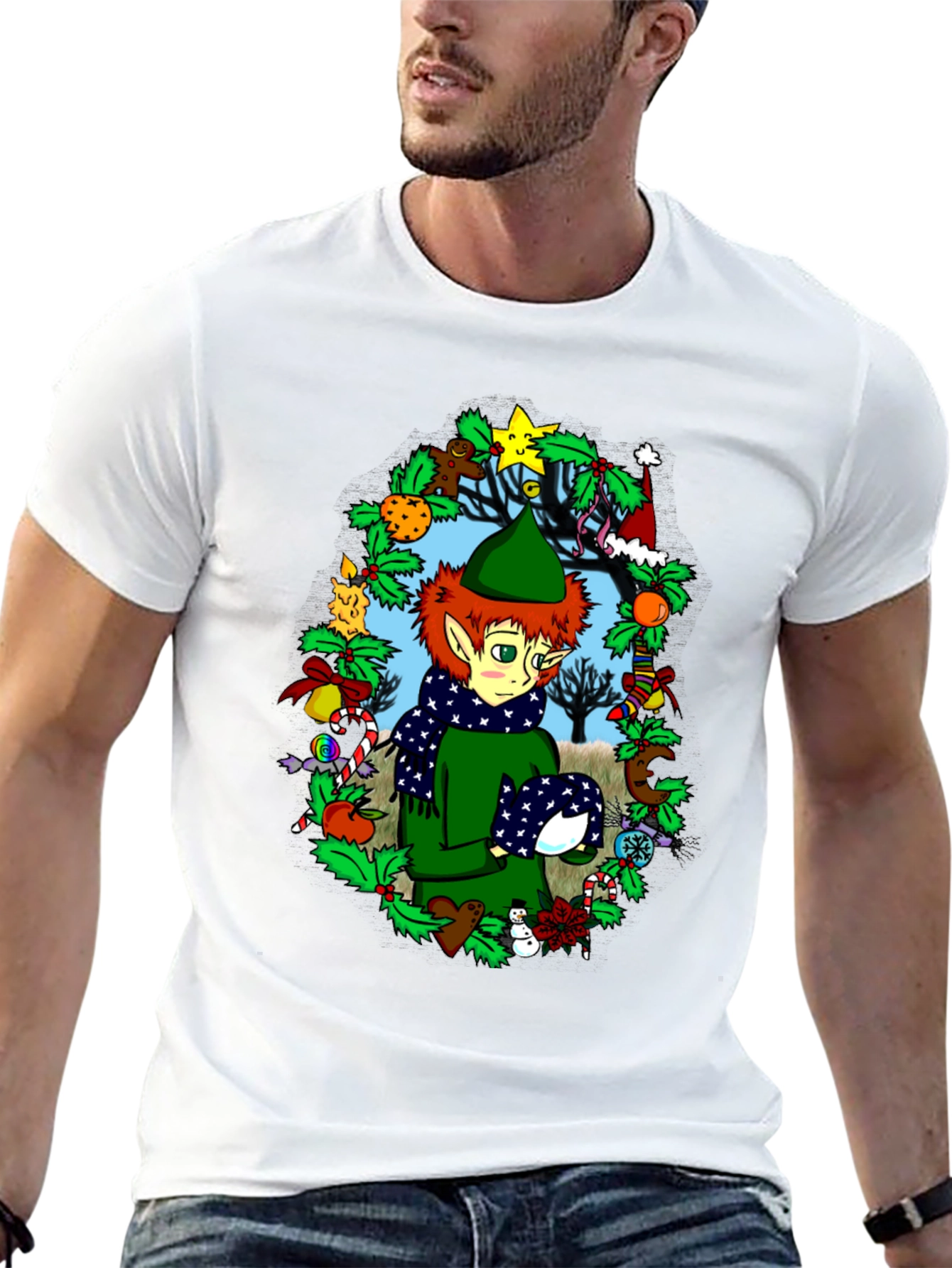 Festive Elf Christmas T-Shirt