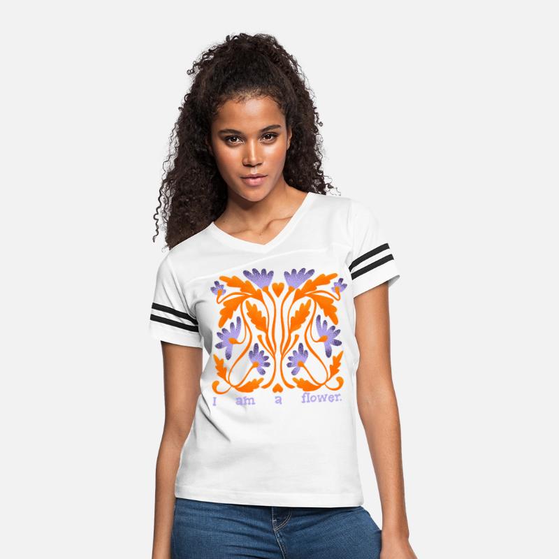 I Am a Flower – Symmetrical Folk Bloom Design