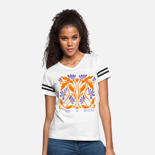 I Am a Flower – Symmetrical Folk Bloom Design
