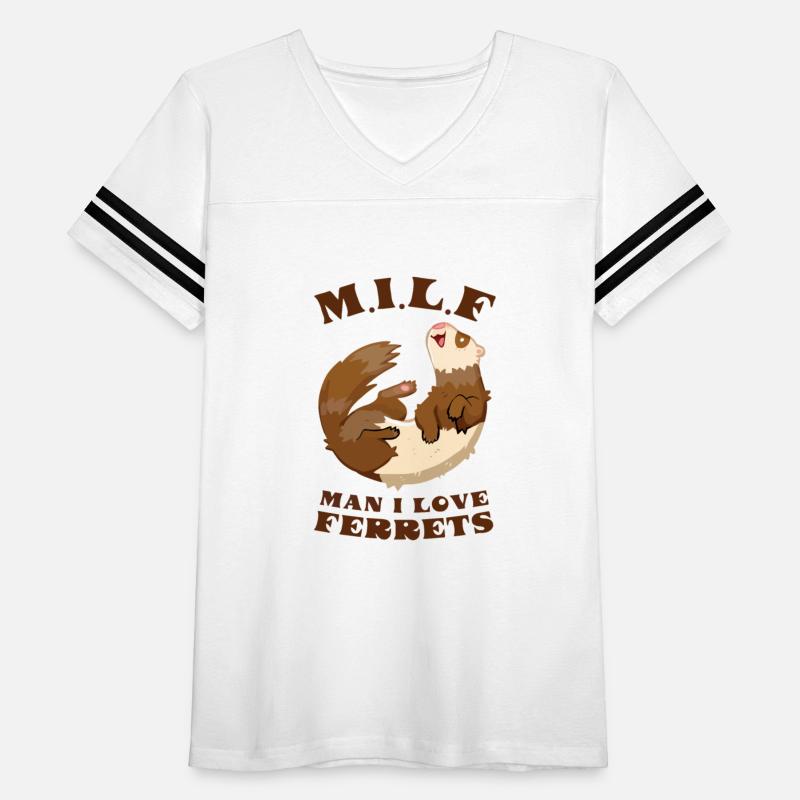 I Heart MILFs Man I Love Ferrets Lover Funny Ferre