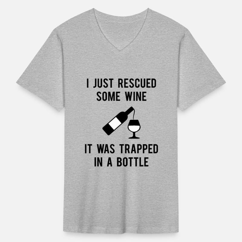 I Just Rescued Some Wine T-Shirt | Wine Sayings