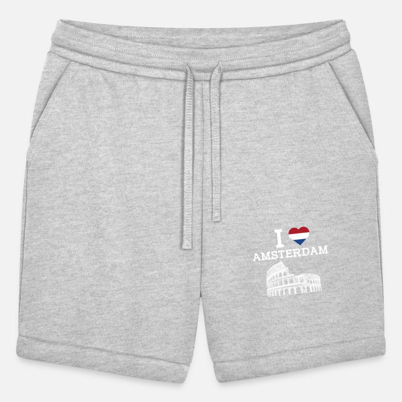 I Love Amsterdam Cool Netherlands Heart Flag Pun