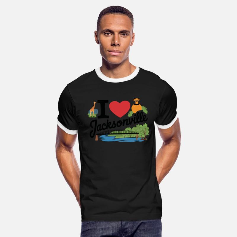 I Love Jacksonville Graphic with Iconic Landmarks