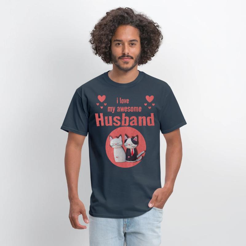 I love my awesome husband T-shirt