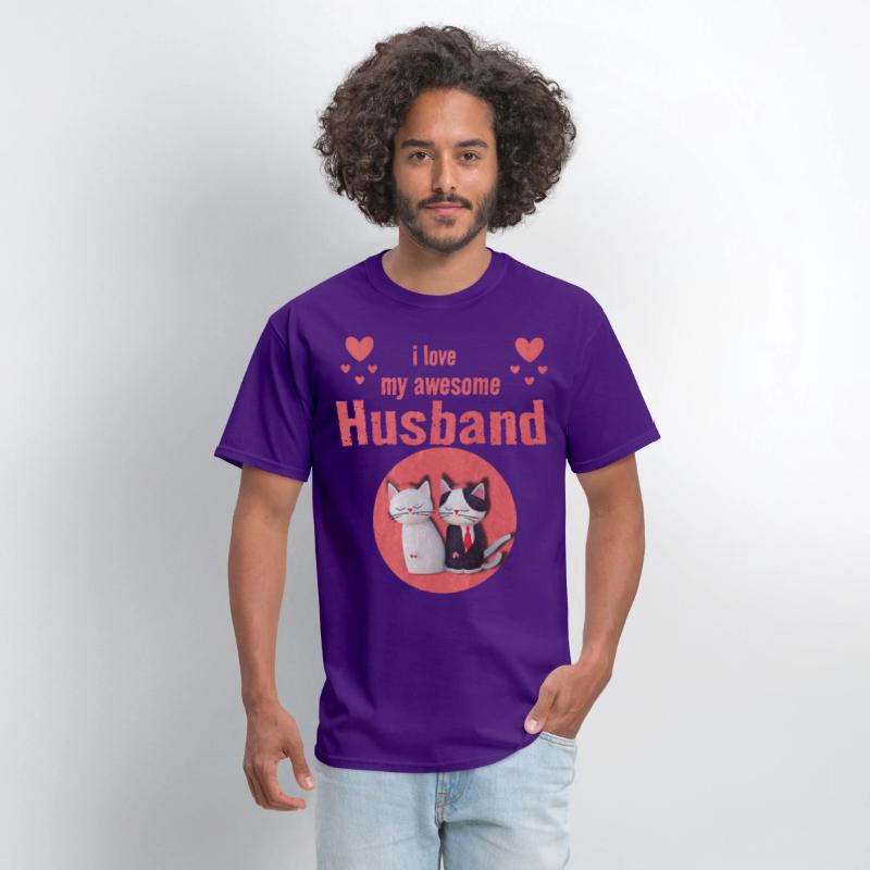 I love my awesome husband T-shirt