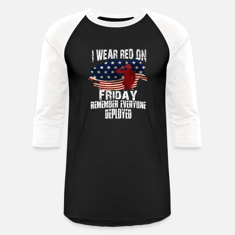 I Wear Red On Friday Remember Everyone Deployed