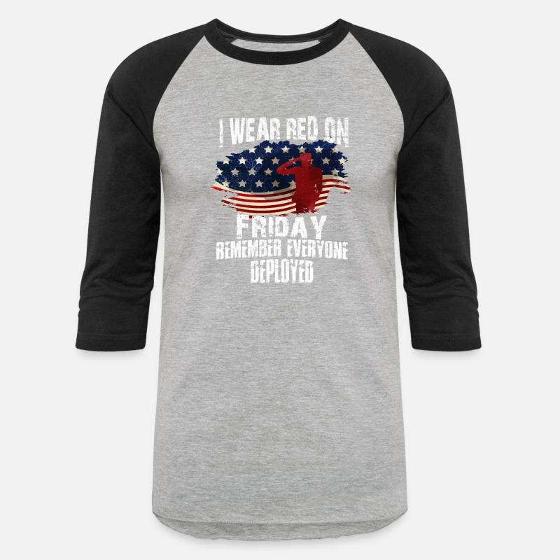 I Wear Red On Friday Remember Everyone Deployed