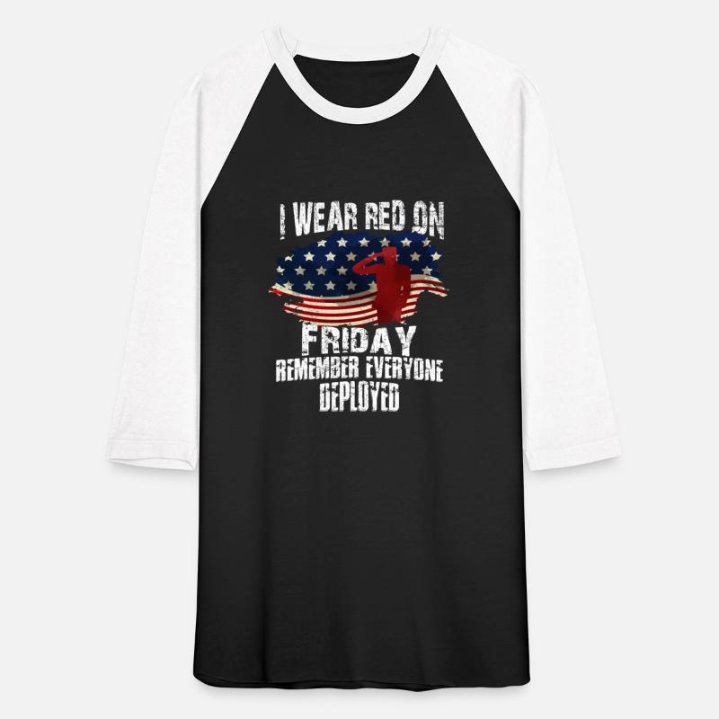 I Wear Red On Friday Remember Everyone Deployed