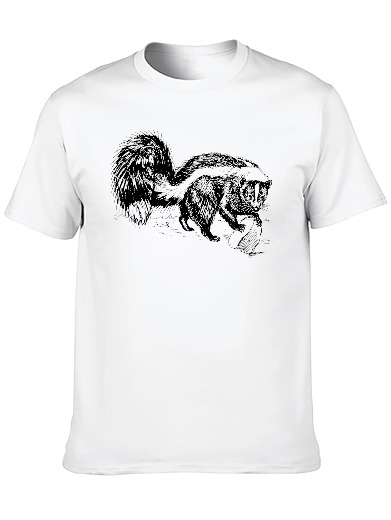 Skunk Graphic Tee - Wildlife Animal Shirt