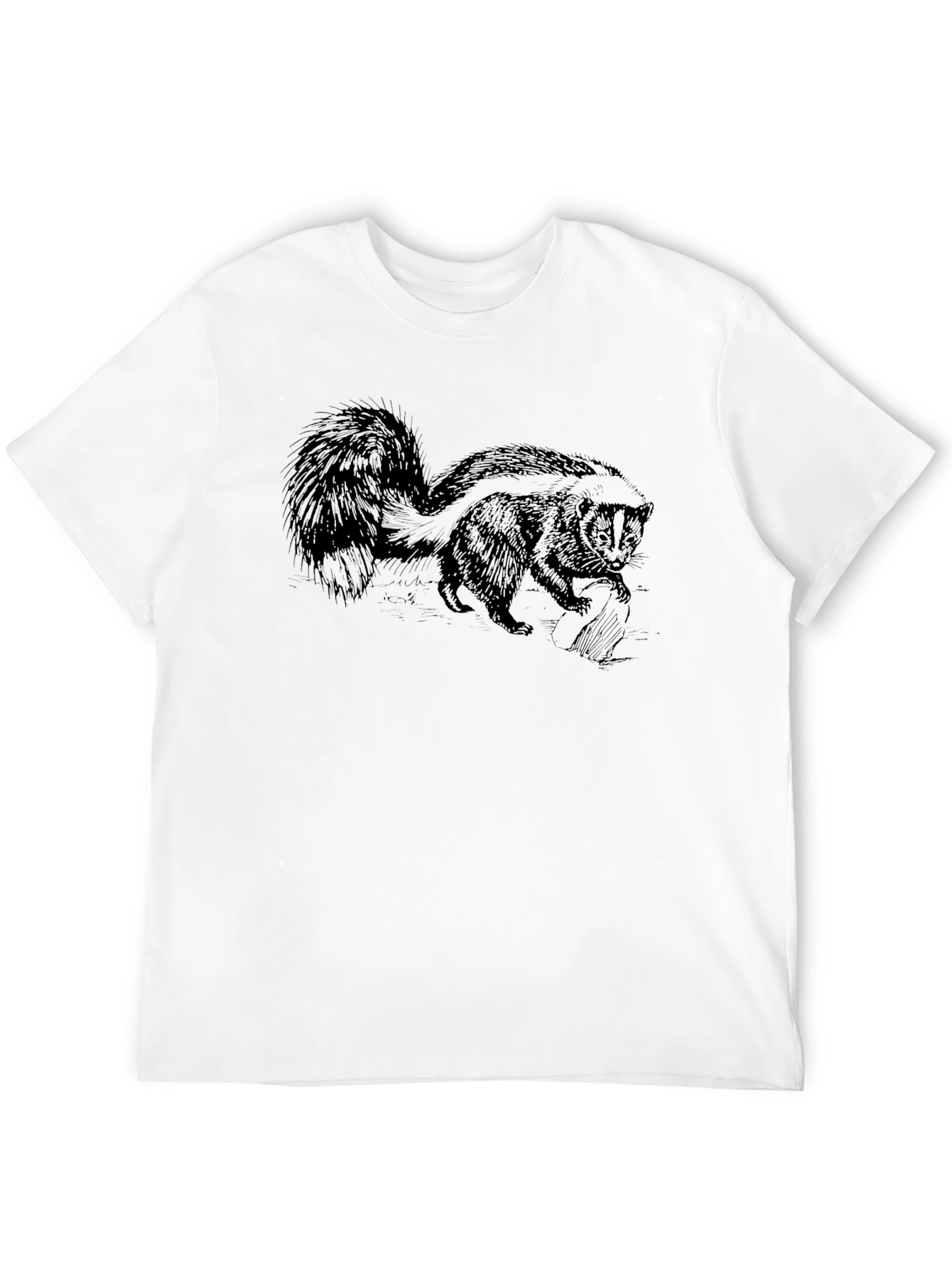 Skunk Graphic Tee - Wildlife Animal Shirt
