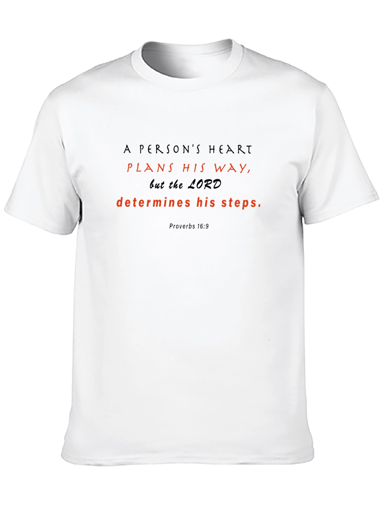 Faith-Inspired T-Shirt: Proverbs 16:9