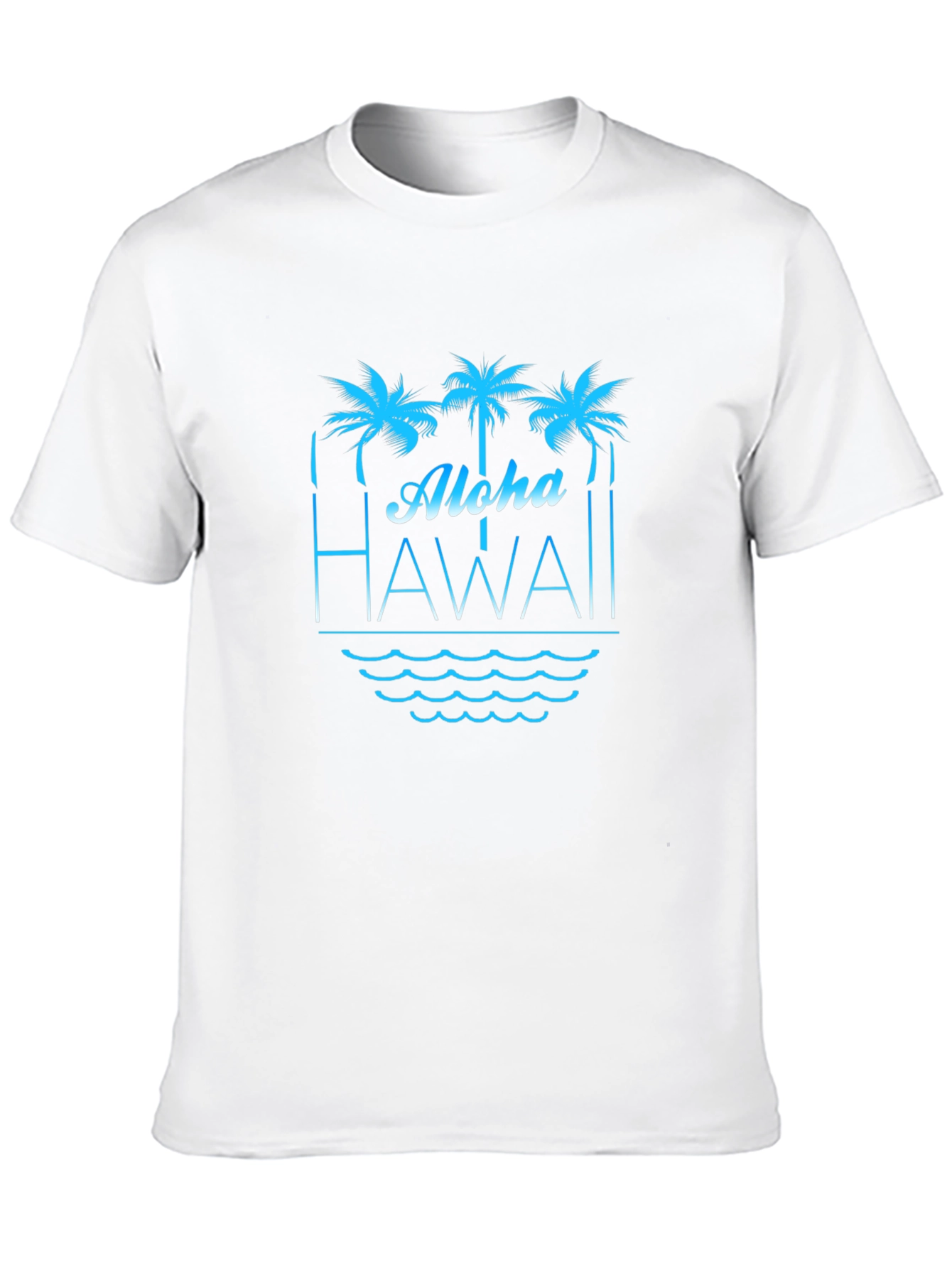 Aloha Hawaii T-Shirt Palm Tree Graphic