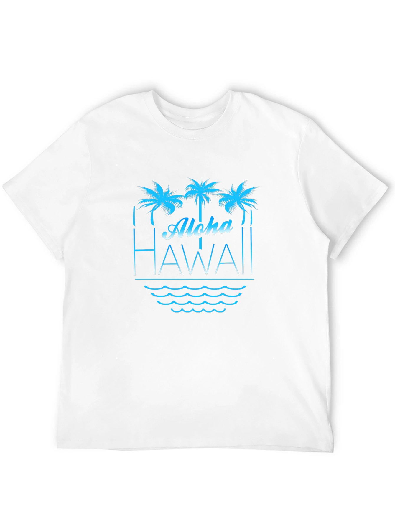 Aloha Hawaii T-Shirt Palm Tree Graphic