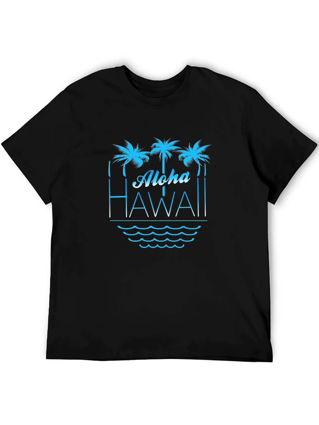 Aloha Hawaii T-Shirt Palm Tree Graphic