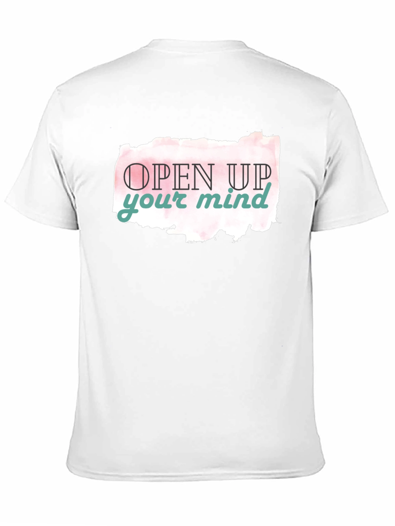 Open Mind Graphic Tee - Black Casual T-Shirt