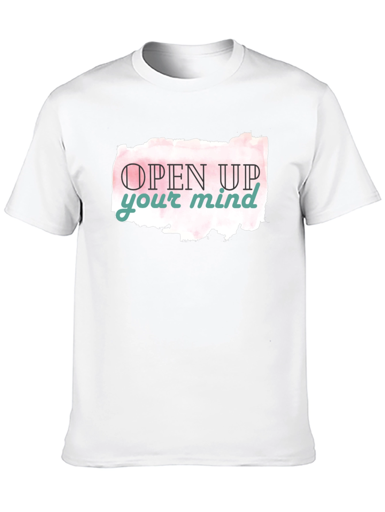 Open Mind Graphic Tee - Black Casual T-Shirt